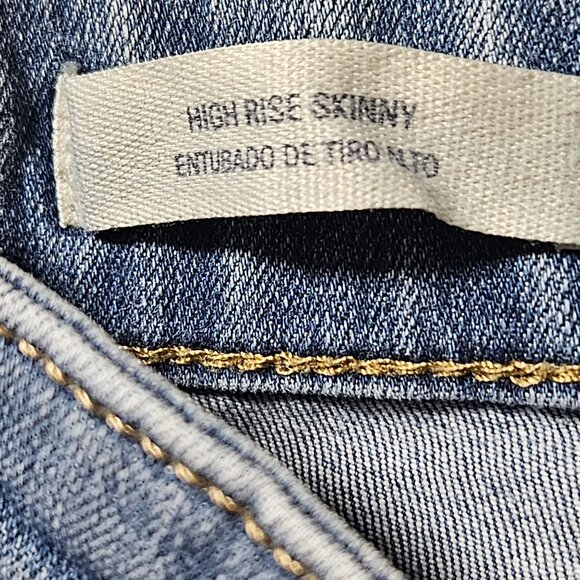 Universal Thread High Rise Skinny Jeans Womens Size 2 Stretch Light Wash Denim - Picture 8 of 9